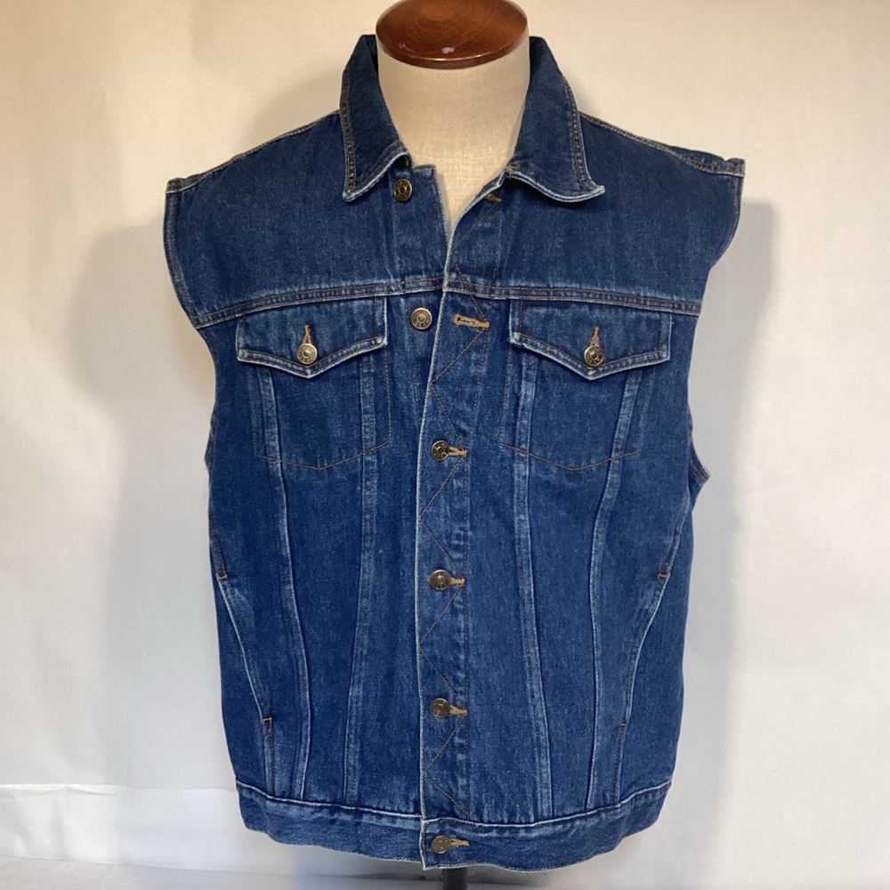 Guide Gear Men's Blue Denim Vest Size Large